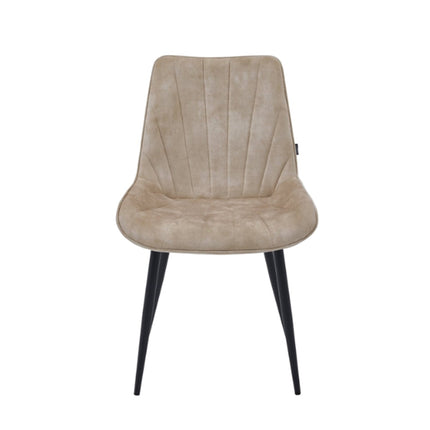2 Stück Lesedi Esszimmerstuhl - Beige Adore Samt