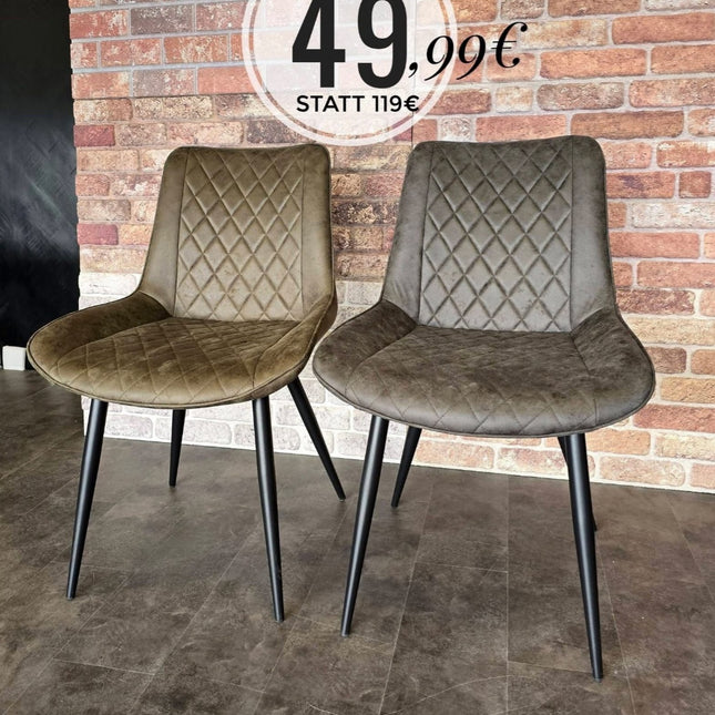4 Stühle Tampa (Grau -Grün) -ink. Lieferung bis Haustür