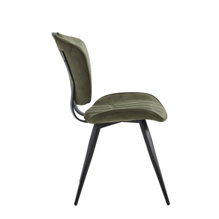 2 Esszimmerstuhl - Rondo-Grün - Mikrofaser