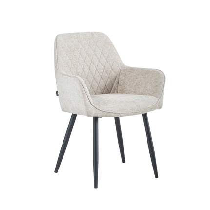 2 Stück Beverly Esszimmerstuhl – Taupe Chenille