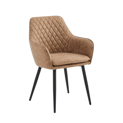 2 Stück Laura Esszimmerstuhl – Sand - Mikrofaser