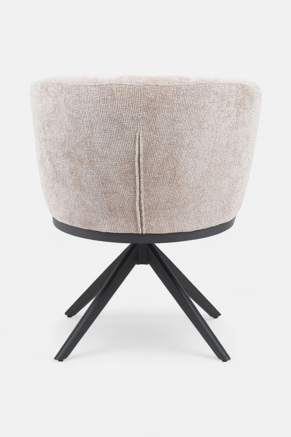 Sanne Draaibare Eetkamerstoel - Beige Chenille - 360 Graden