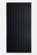 Zwart - MDF & vilt & 3-zijdig fineer - akoestische panelen - 60 x 270 x 2 cm