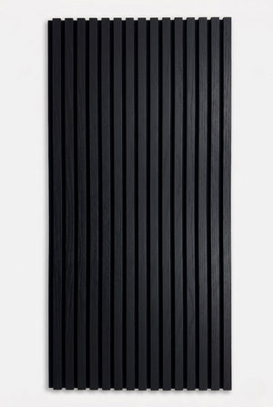 Zwart - MDF & vilt & 3-zijdig fineer - akoestische panelen - 60 x 270 x 2 cm