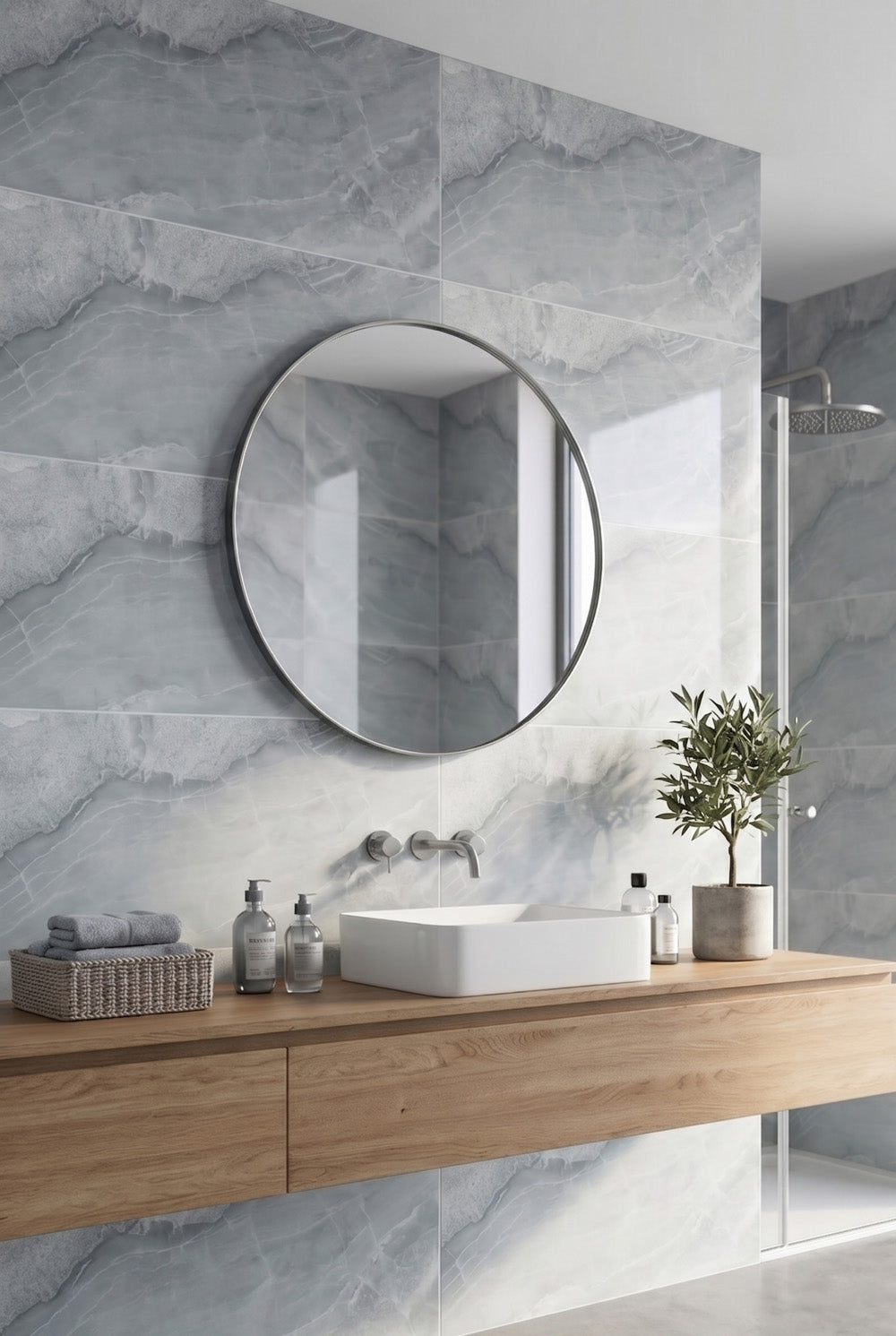 SPC-wandpaneel - Ash Grey - Marmerlook - 60 x 120 cm