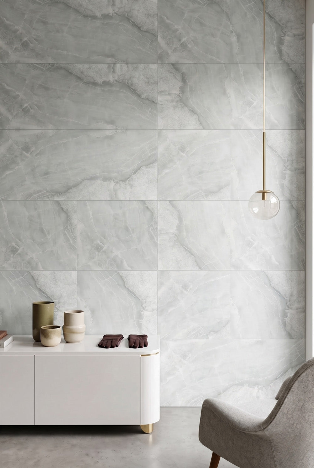 SPC-wandpaneel - Ash Grey - Marmerlook - 60 x 120 cm