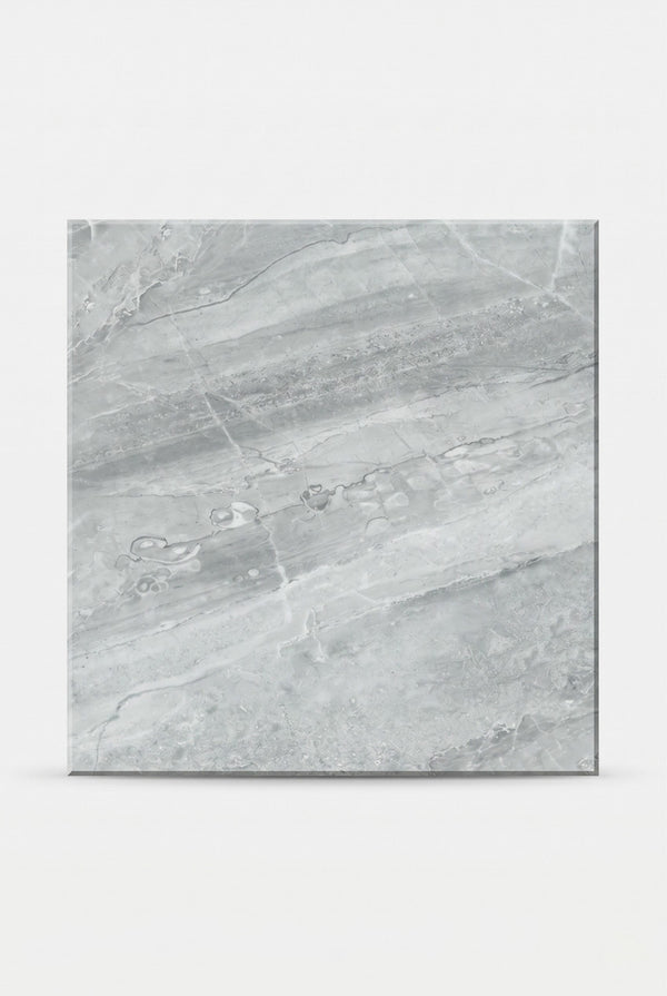 SPC Klick-Vinylboden - Ash Grey - Marmoroptik - 60 x 60 cm