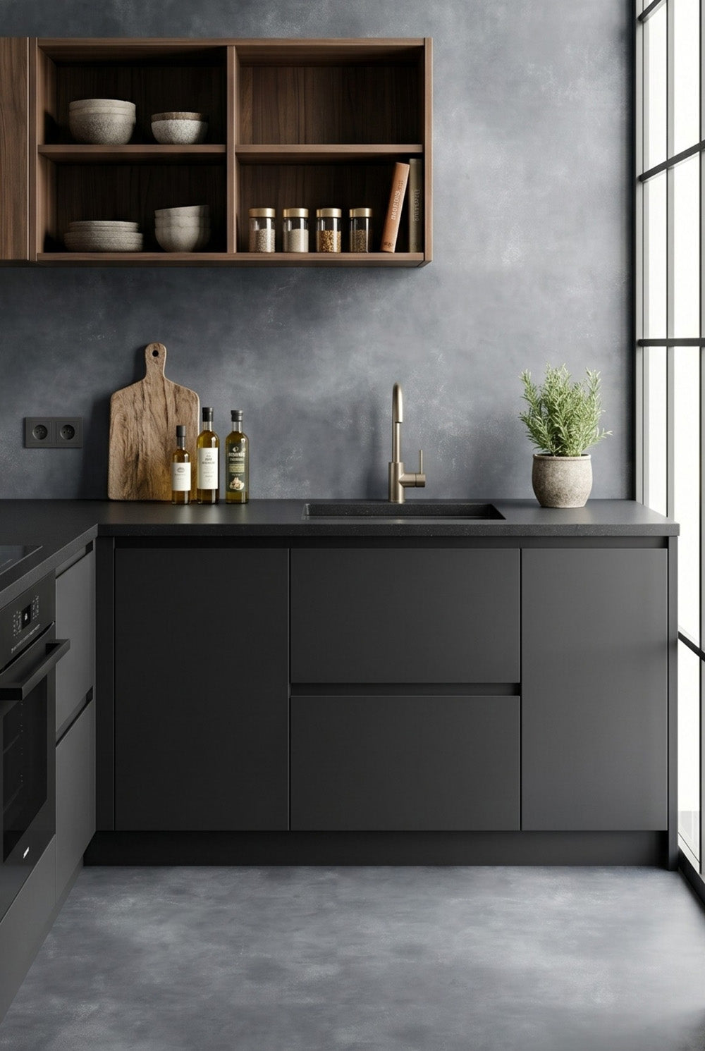 SPC-Wandpaneel - Beton Grau (Matt) - Betonoptik - 120 x 260 cm