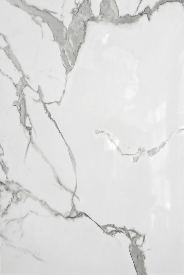 SPC-Wandpaneel - Bianco Carrara (Matt) - Marmoroptik - 120 x 260 cm