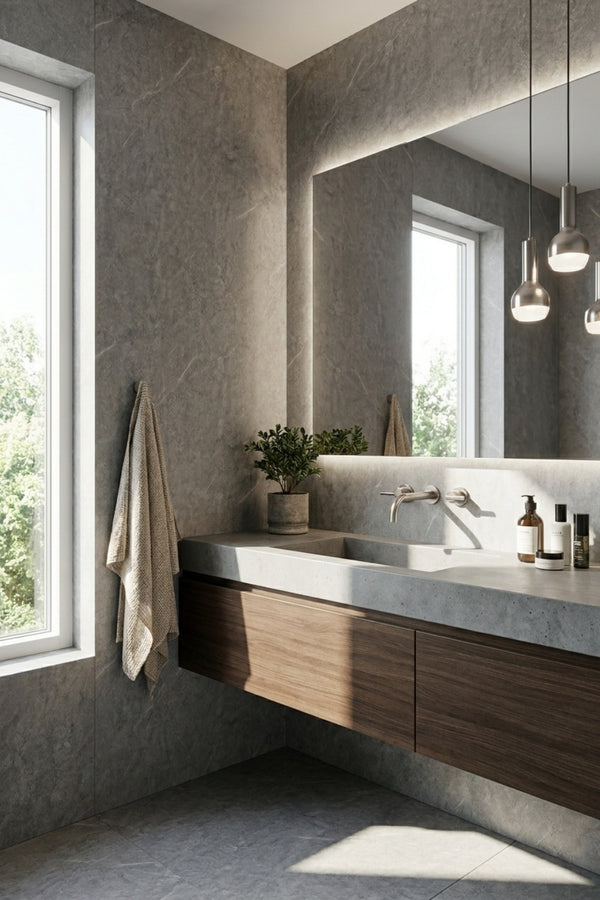 SPC-Wandpaneel - Bonn (Matt) - Marmoroptik - 122 x 260 cm