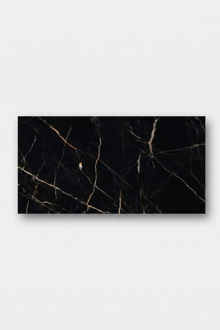 SPC-wandpaneel - Calacatta Zwart - Marmerlook - 60 x 120 cm