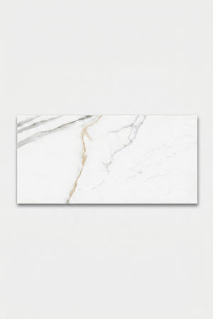 SPC-wandpaneel - Calacatta wit - marmerlook - 60 x 120 cm
