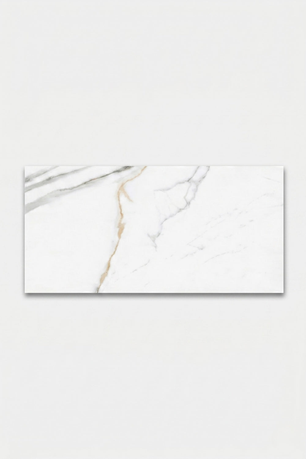 SPC-wandpaneel - Calacatta wit - marmerlook - 60 x 120 cm