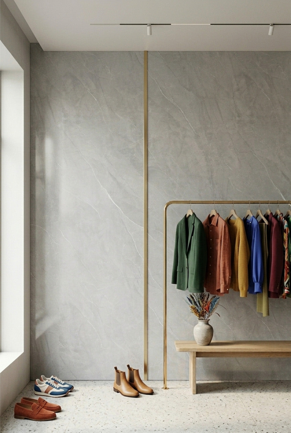 SPC-wandpaneel - Carrara Grijs (Mat) - Marmerlook - 120 x 260 cm