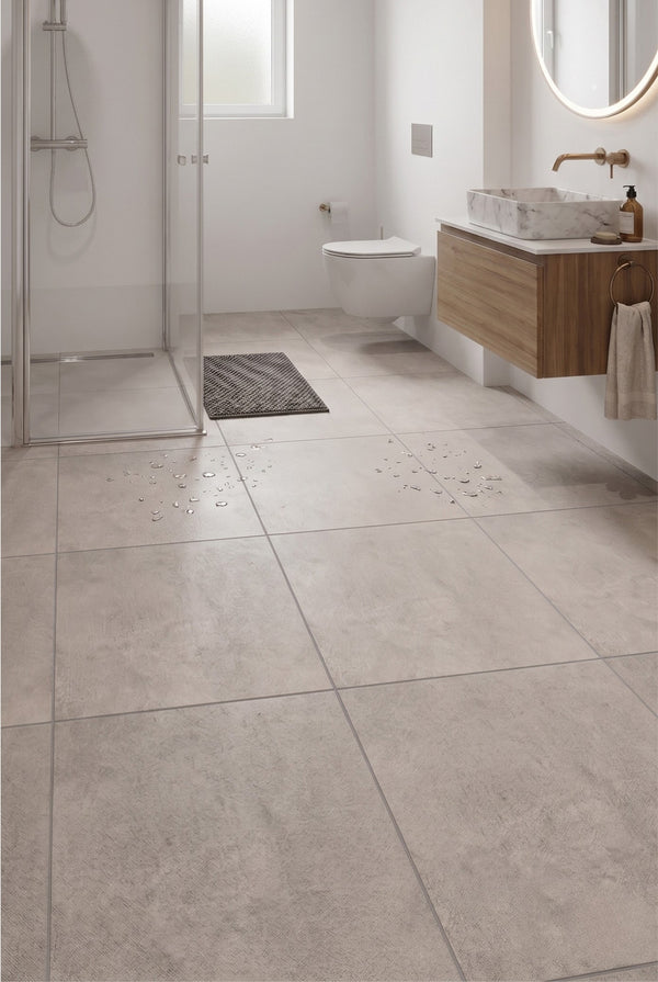 SPC Klick-Vinylboden - Concrete Beige - Betonoptik - 60 x 60 cm