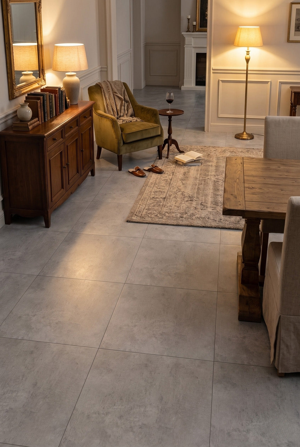 SPC Klik PVC Vloer - Concrete Beige - Betonlook - 60 x 60 cm