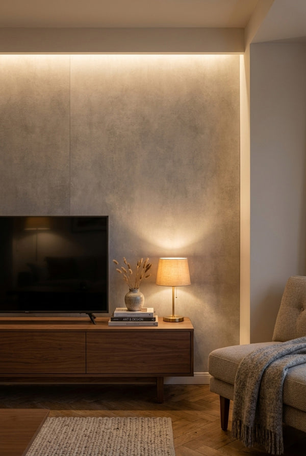 SPC-Wandpaneel - Concrete Beige (Matt) - Betonoptik - 120 x 260 cm