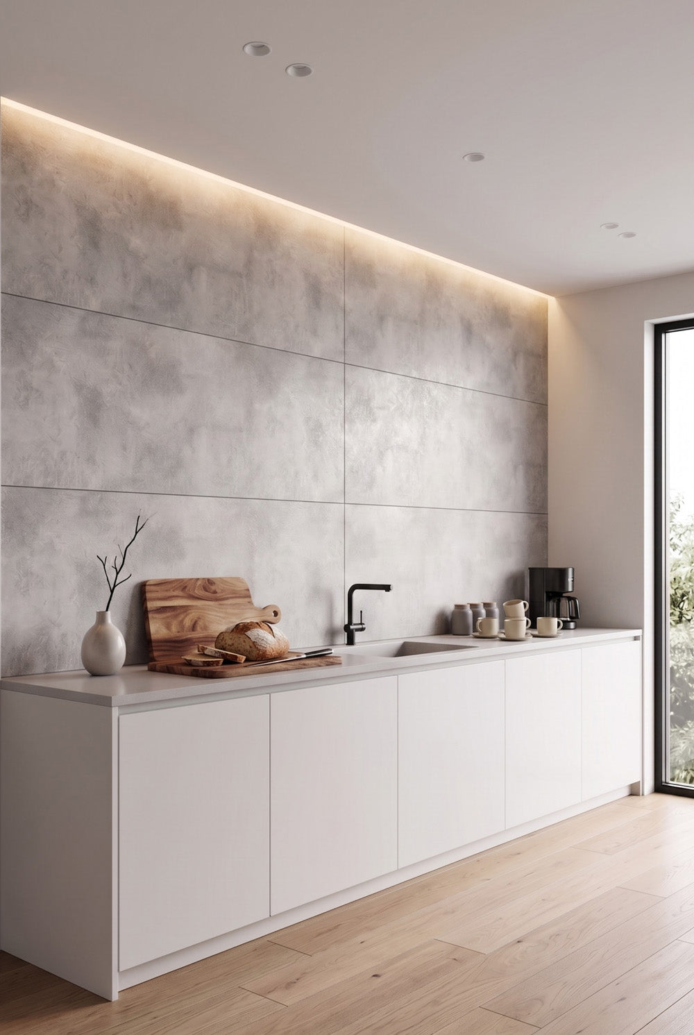 SPC-wandpaneel - Concrete Dust - Betonlook - 60 x 120 cm