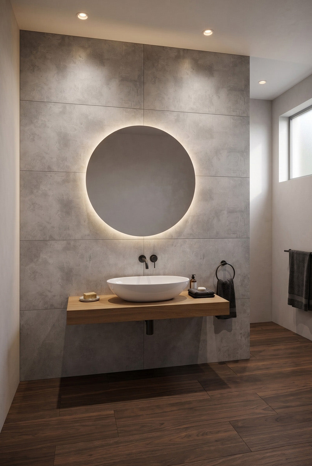 SPC-wandpaneel - Concrete Dust - Betonlook - 60 x 120 cm