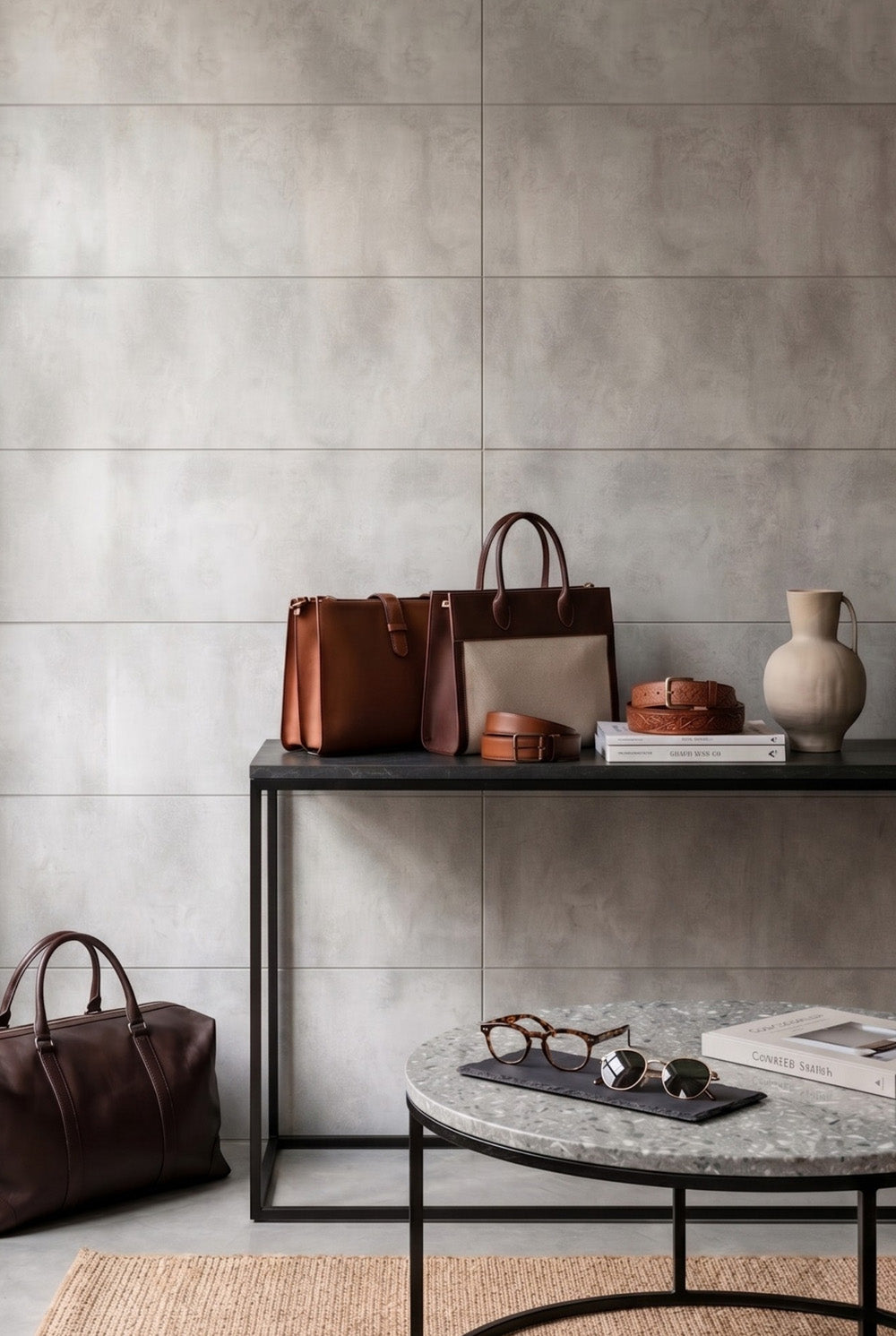 SPC-wandpaneel - Concrete Dust - Betonlook - 60 x 120 cm