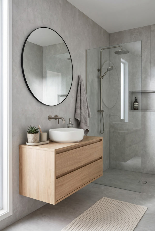 SPC-Wandpaneel - Concrete Dust (Matt) - Betonoptik - 120 x 260 cm