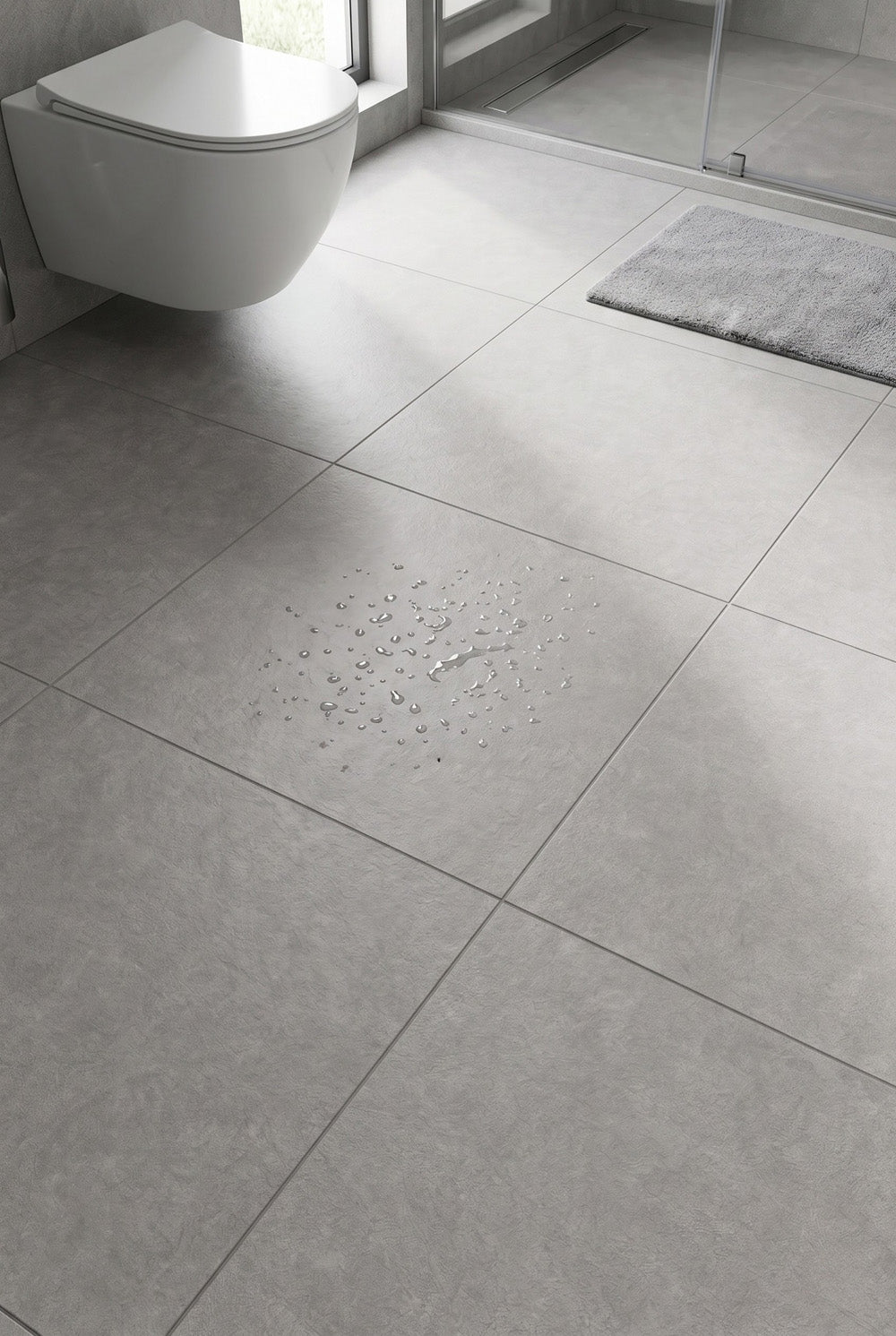 SPC klikvinylvloer - Concrete Light - betonlook - 60 x 60 cm