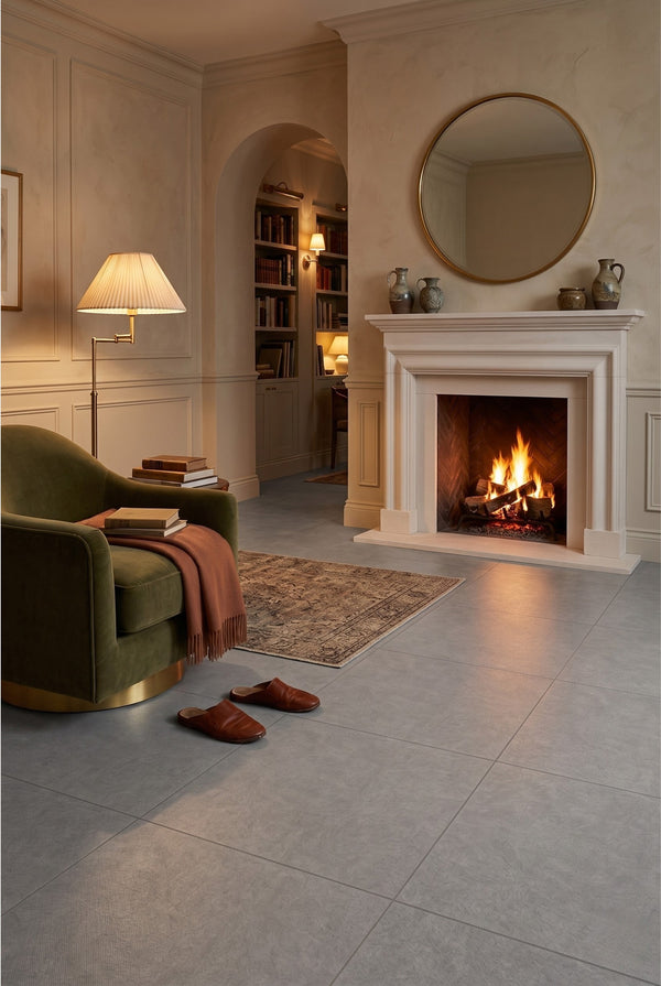 SPC Klick-Vinylboden - Concrete Light - Betonoptik - 60 x 60 cm