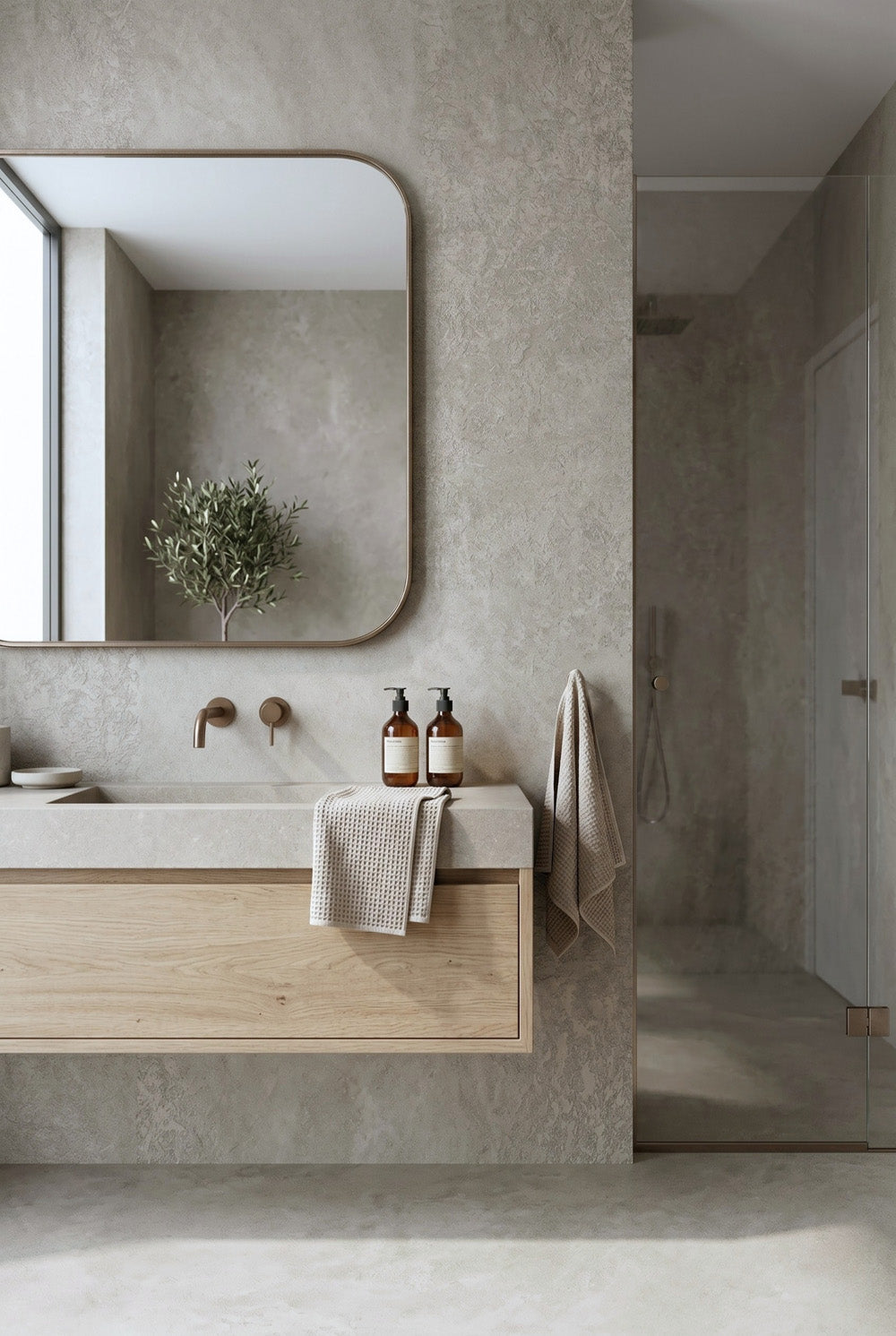 SPC-Wandpaneel - Harmony Dust (Matt) - Marmoroptik - 120 x 260 cm