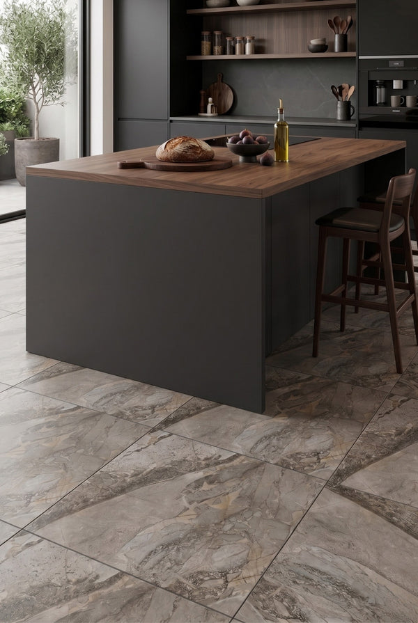 SPC Klick-Vinylboden - Marmorhaut - Marmoroptik - 60 x 60 cm