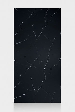 SPC-wandpaneel - Mystiek Zwart (Mat) - Marmerlook - 120 x 260 cm