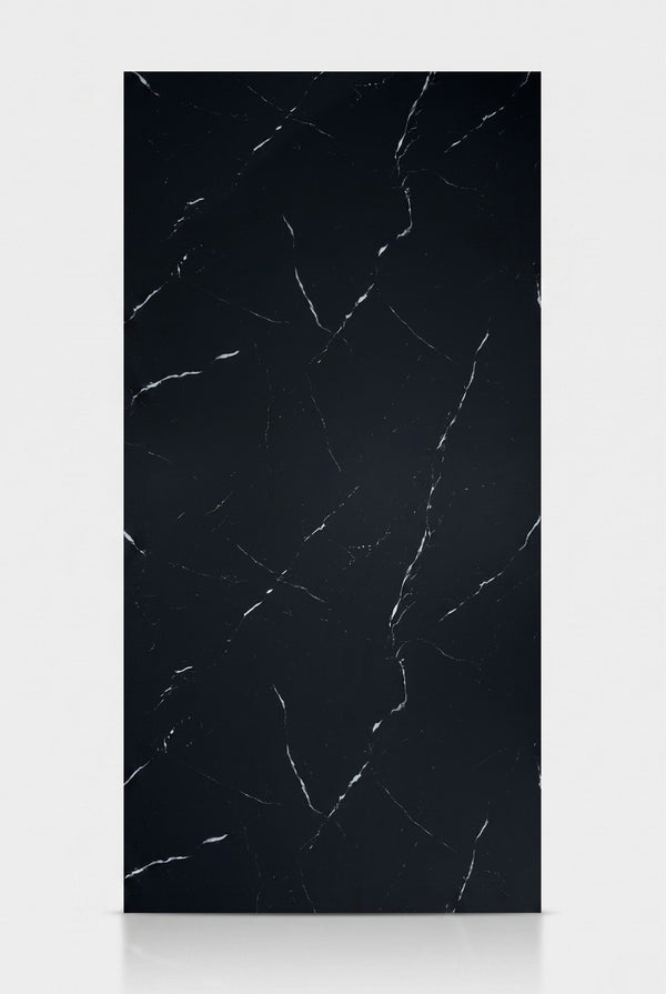 SPC-Wandpaneel - Mystisches Schwarz (Matt) - Marmoroptik - 120 x 260 cm