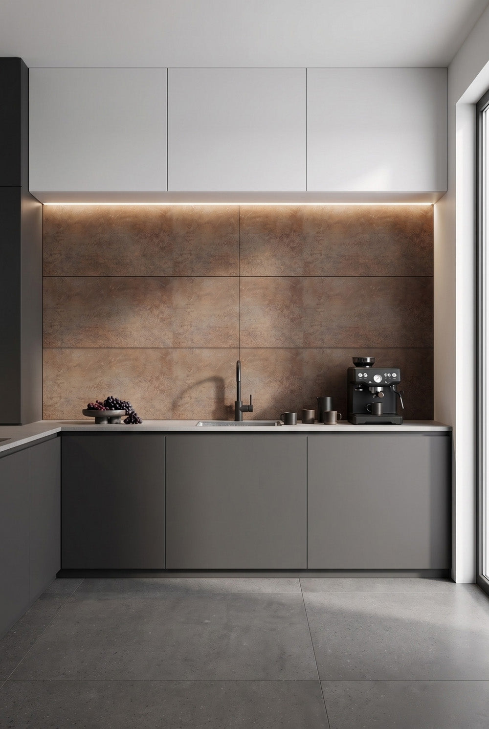 SPC-wandpaneel - Rusty - Marmerlook - 60 x 120 cm