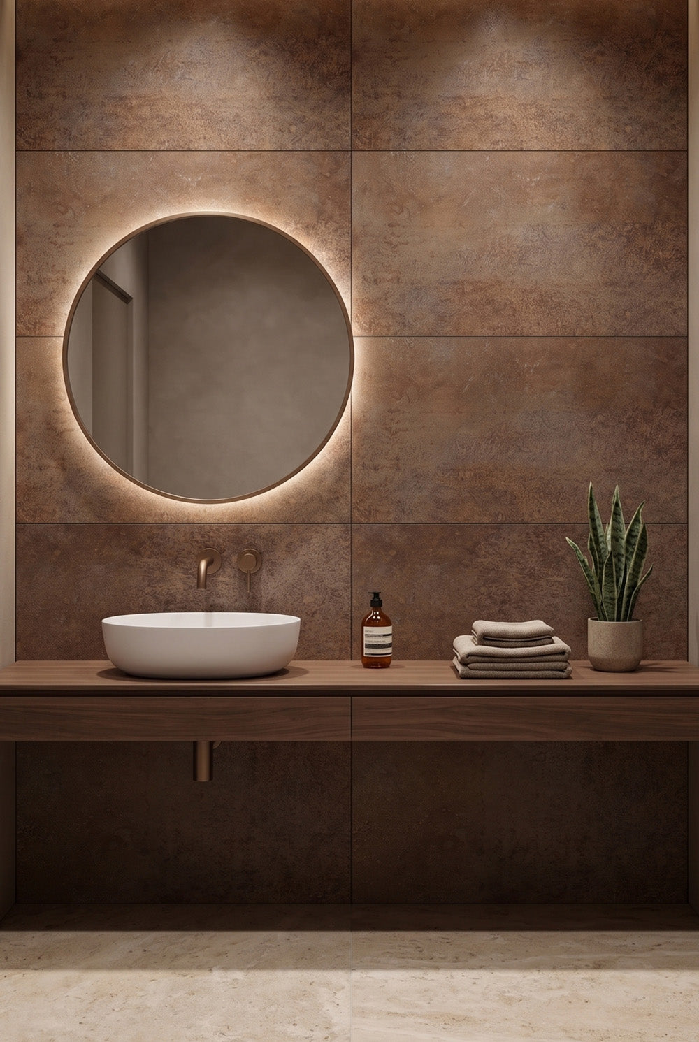 SPC-wandpaneel - Rusty - Marmerlook - 60 x 120 cm