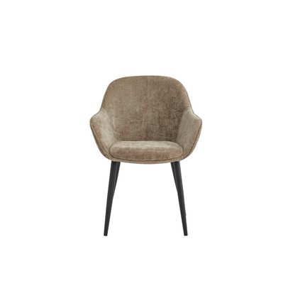 2 Stück Esszimmerstuhl - Metropol - Taupe - Linen