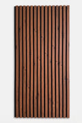 Walnoot - MDF & vilt & 3-zijdig fineer - akoestische panelen - 60 x 270 x 2 cm