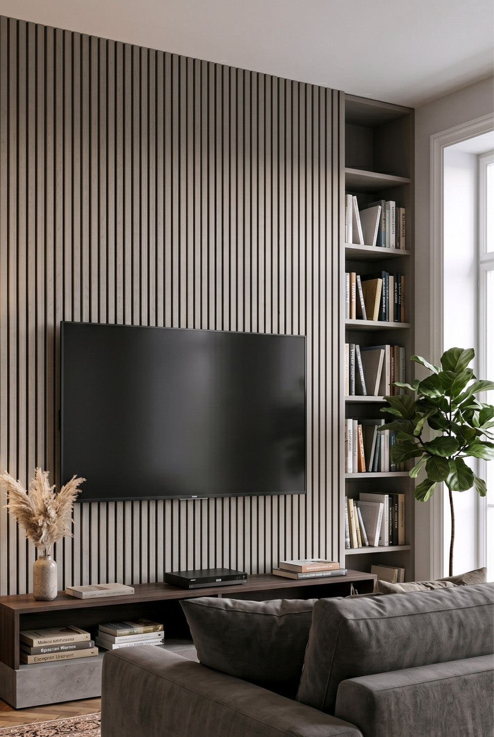 WPC-kunststofbekleding - licht walnotenhout look