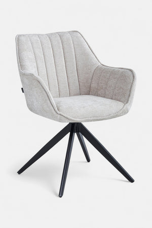 Yasmin Eetkamerstoel - Beige Chenille