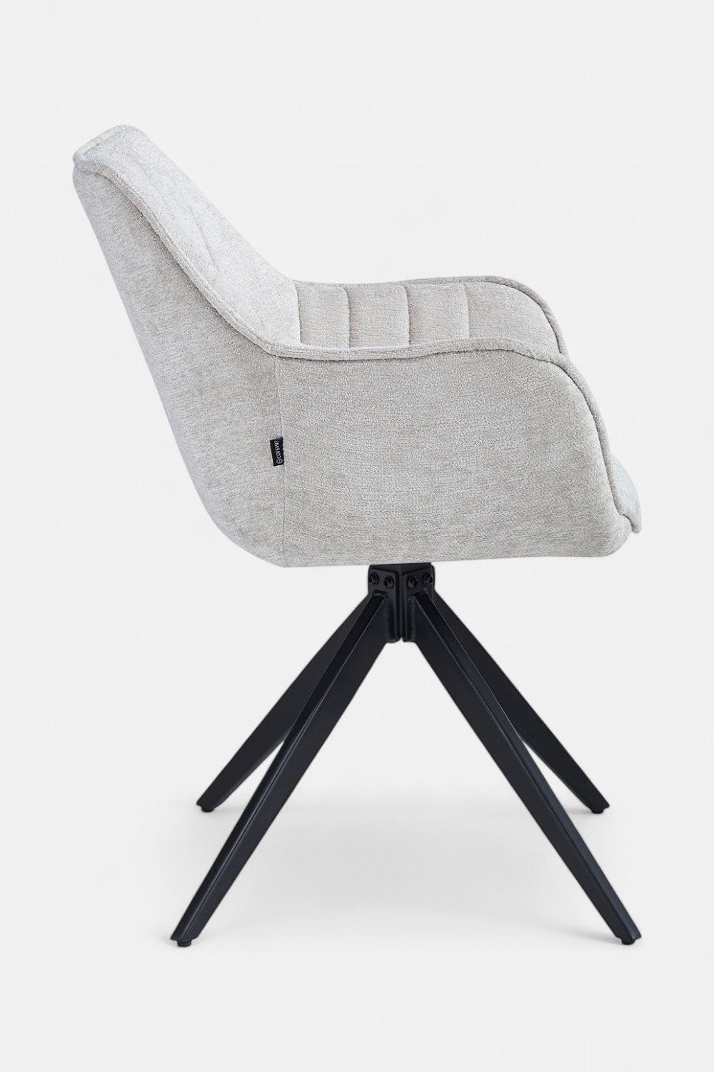 Yasmin Eetkamerstoel - Beige Chenille