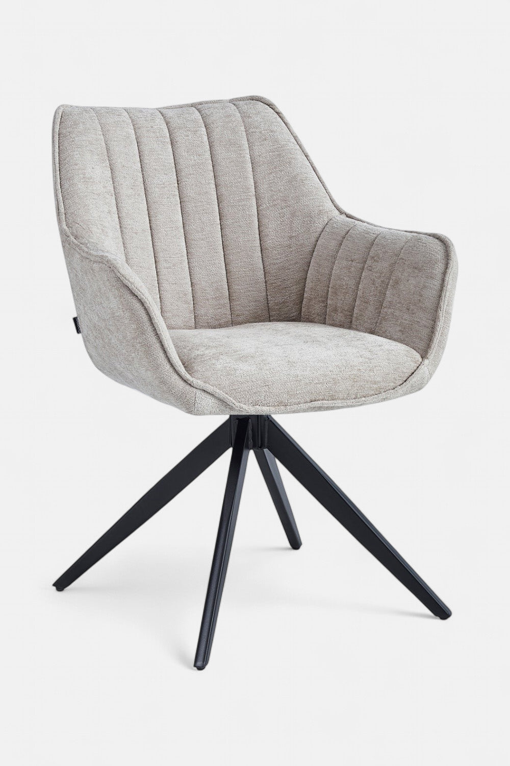 Eetkamerstoel Yasmin - Taupe Chenille