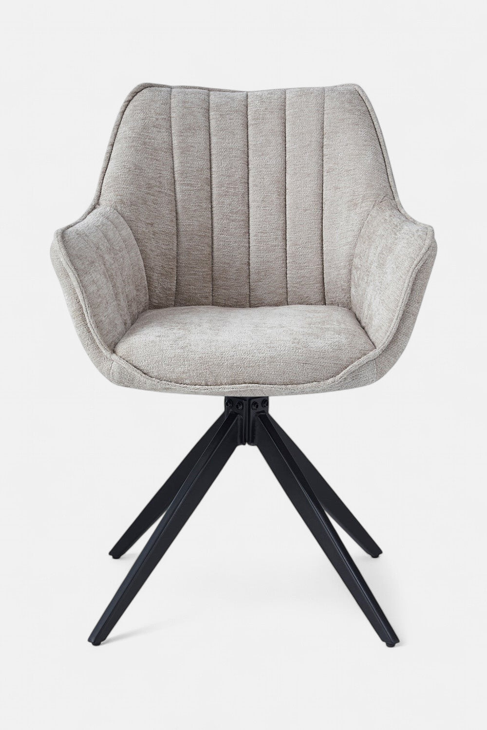 Eetkamerstoel Yasmin - Taupe Chenille